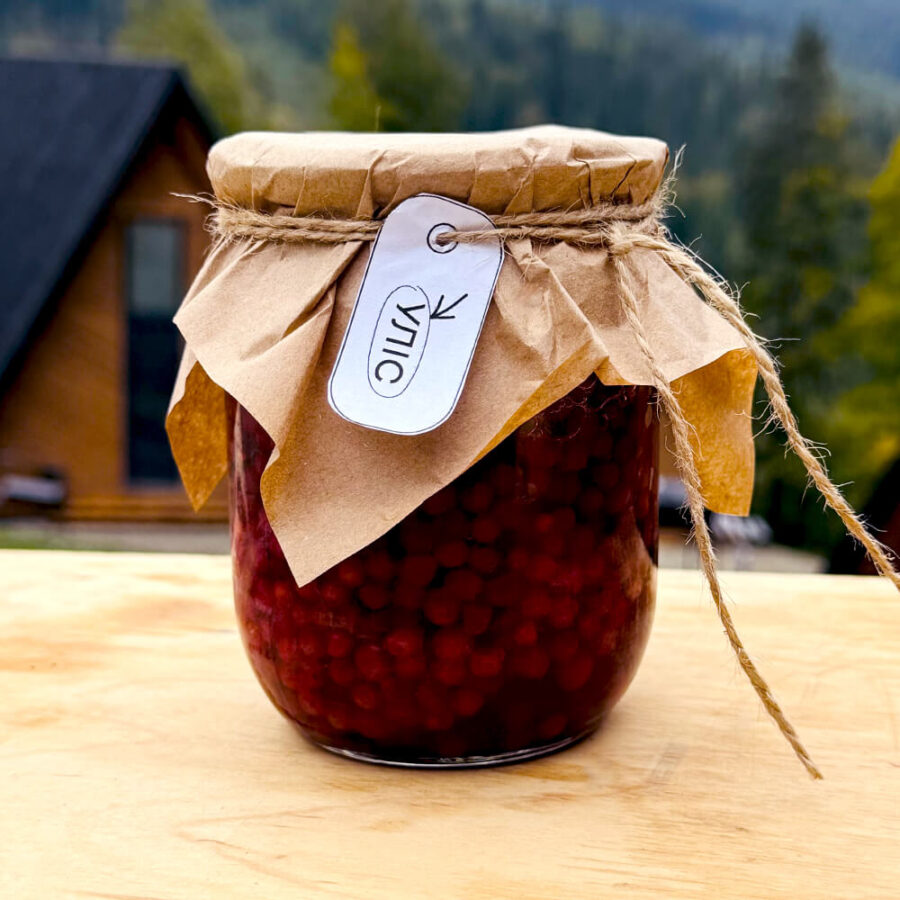 Брусниця (ґоґодза) у власному соку