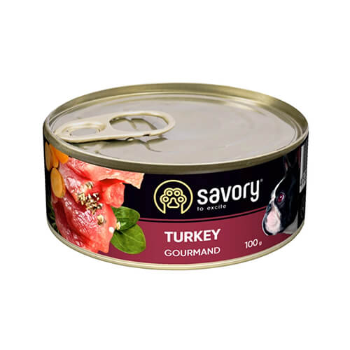 Консерви Savory з індичкою для собак
